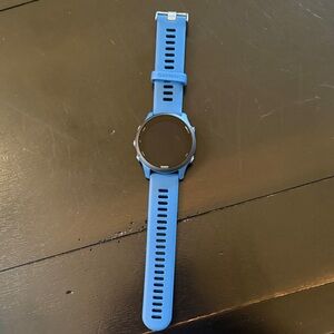 garmin Blue Fitness GPS Smartwatch with Silicone Band